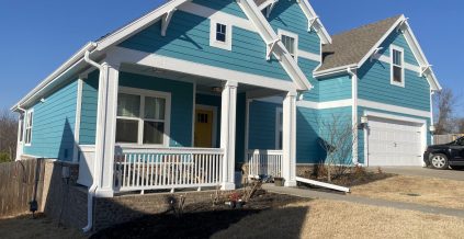 Faded Turquoise Home Restored