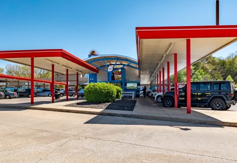 Sonic restaurant covered car park