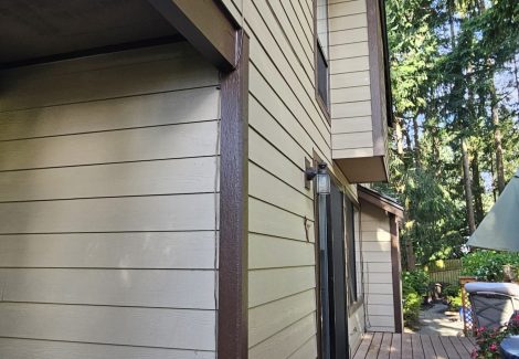 exterior of house after trim painting
