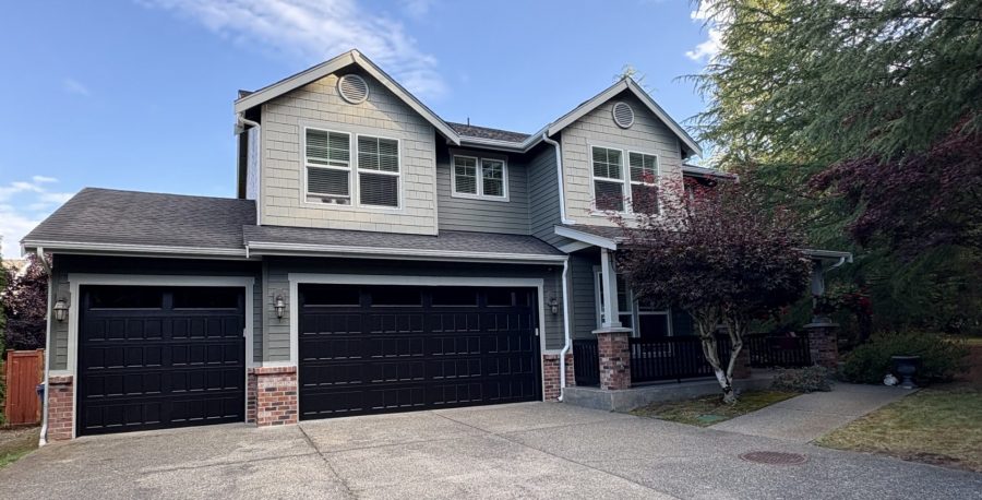 repainted home exterior