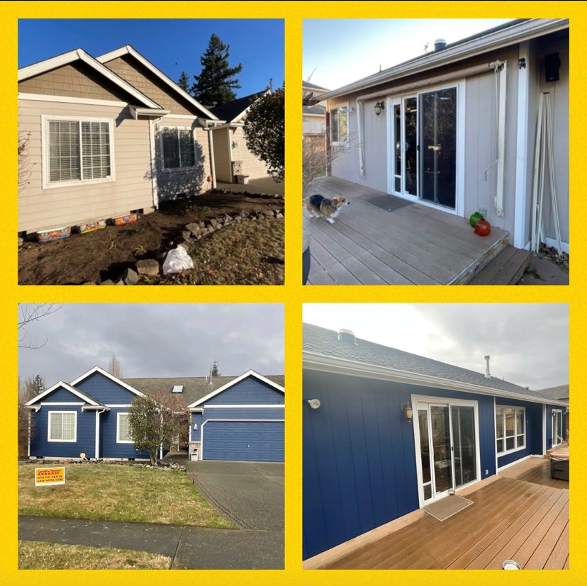 Exterior Before and After