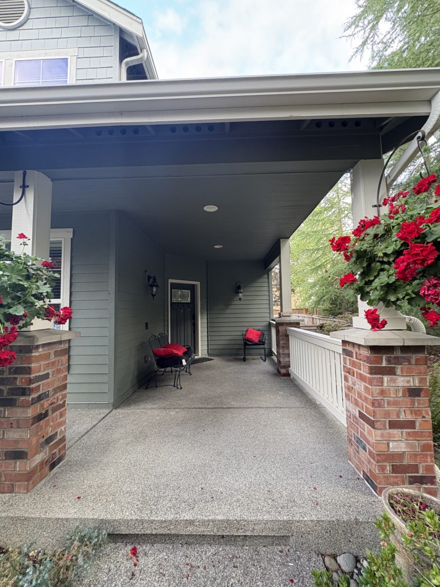 covered front porch before exterior repaint Preview Image 6