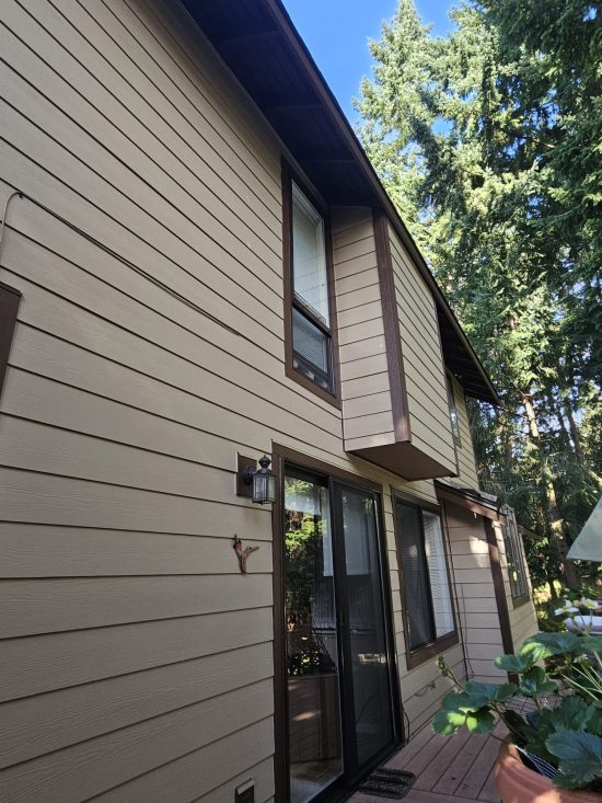 exterior of house after trim painting