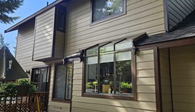 exterior of house after trim painting