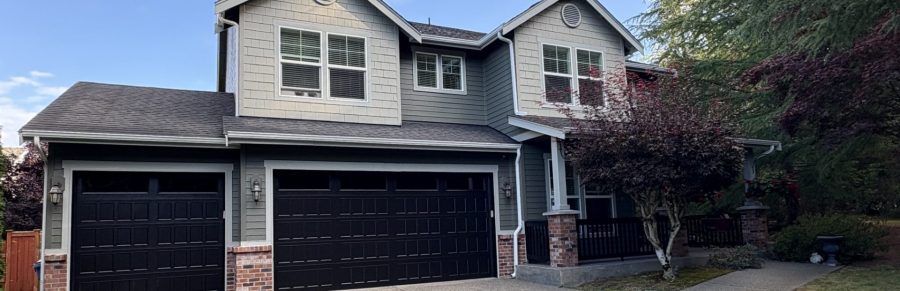 repainted home exterior