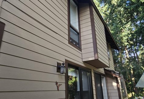 exterior of house after trim painting