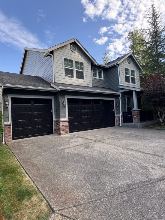 repainted home exterior