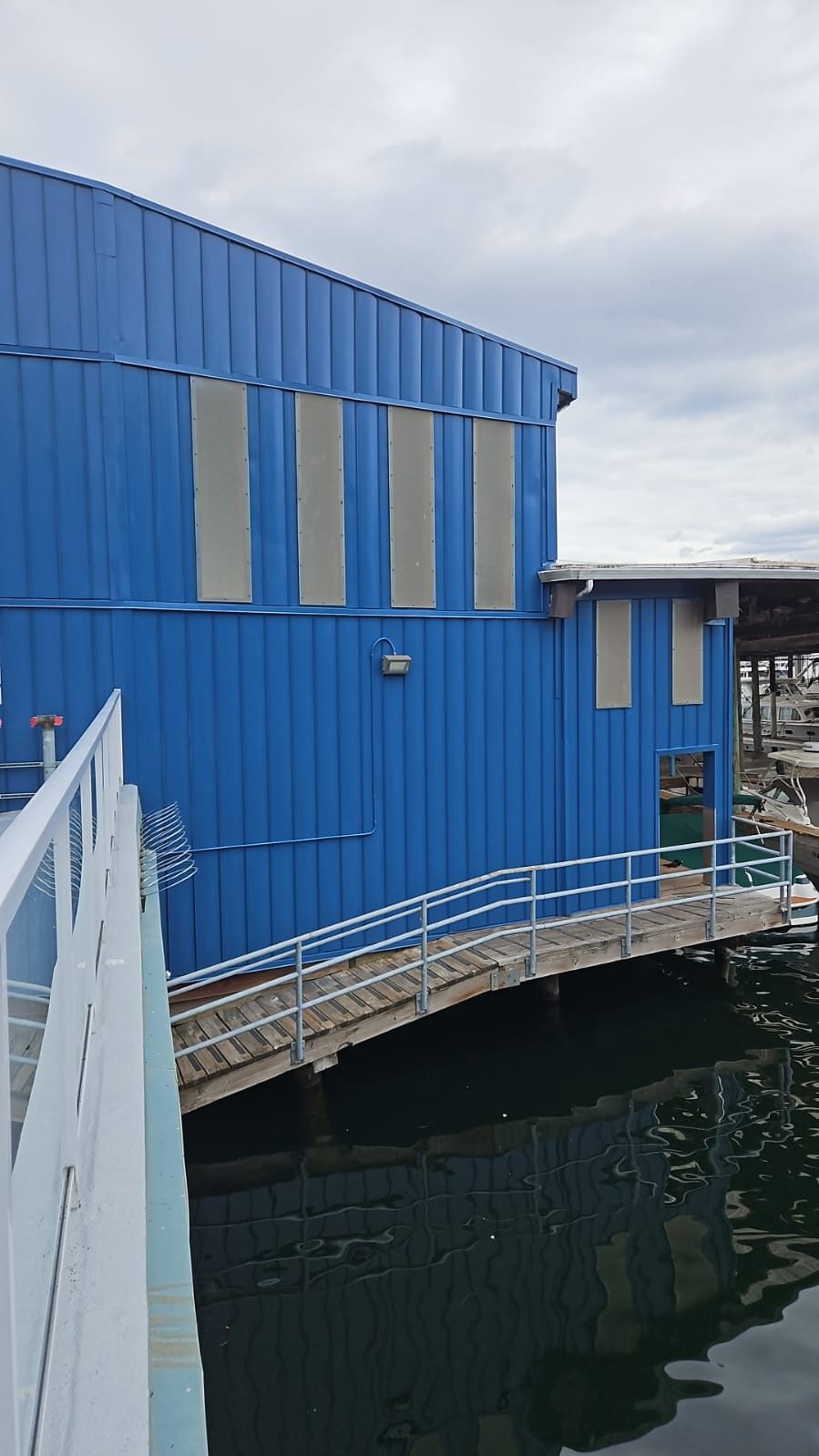 Marina Warehouse Exterior Painting Project Preview Image 1