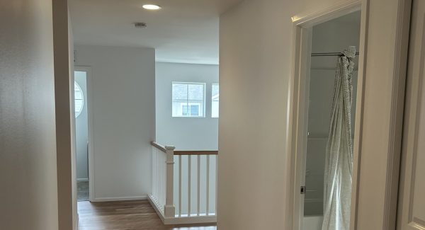 repainted home hallway