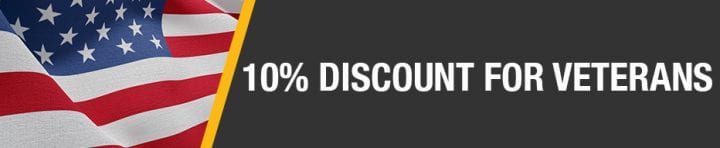 10% Discount for Veterans