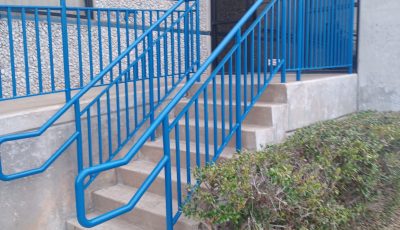 Blue Handrailing Painting After