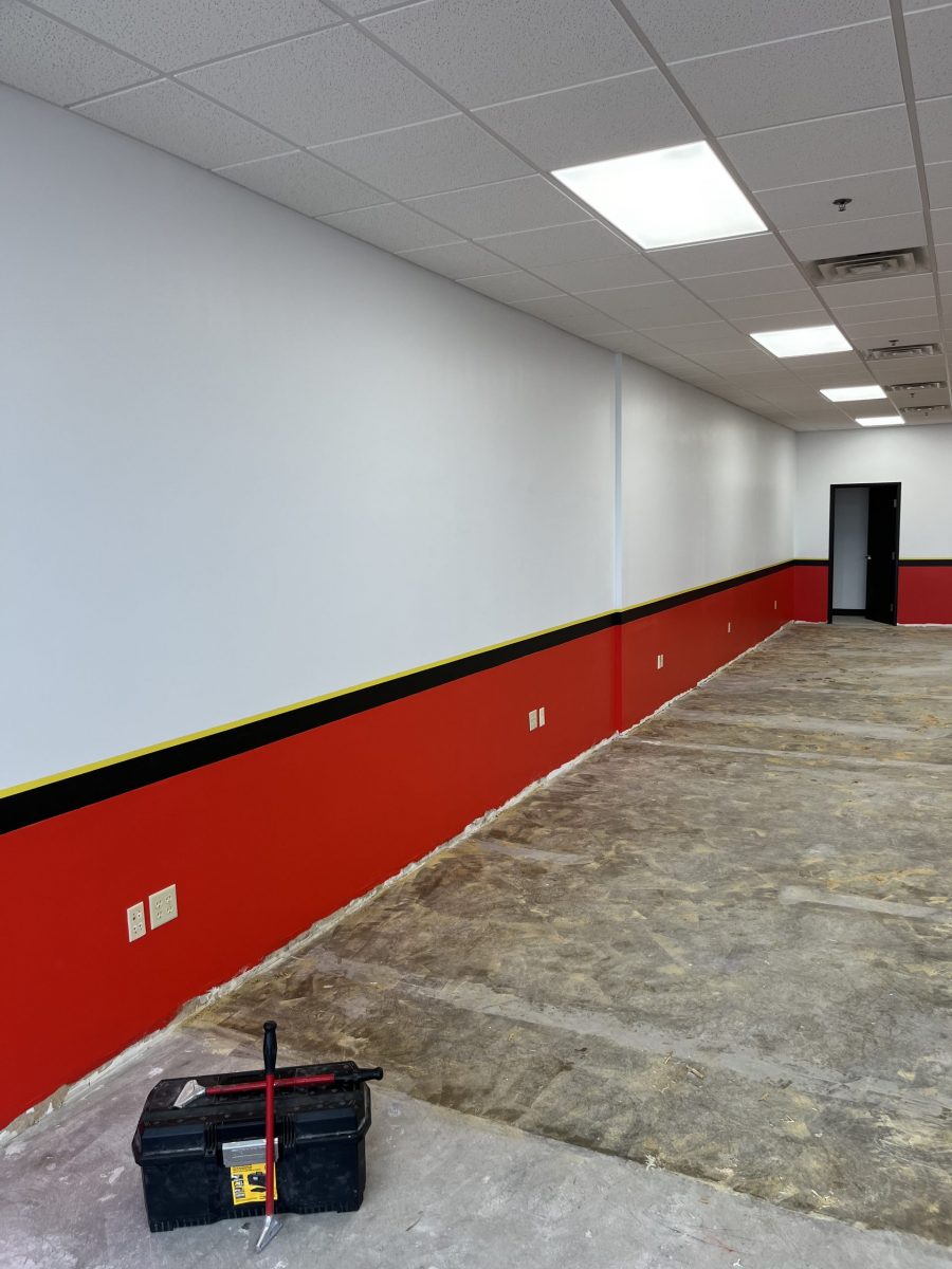 Learning Facility Red, Black, and White Interior Painting Preview Image 1
