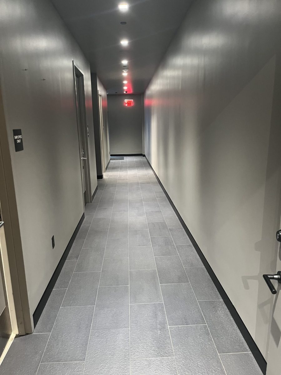 After Commercial Hallway Tan Walls & Black Painted Baseboards Preview Image 2