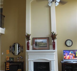 Fireplace and Painting