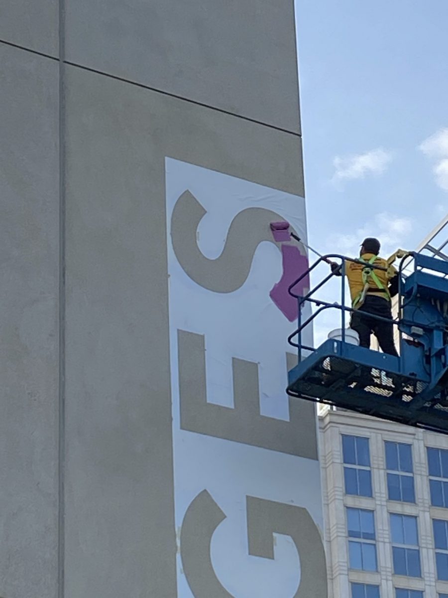 Parking Garage Exterior Painting In Progress Preview Image 25