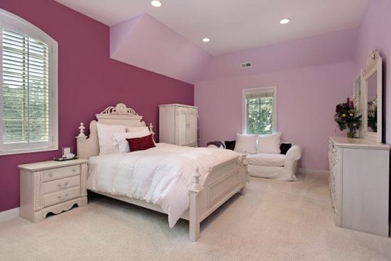 pink girls bedroom in central fort bend, tx