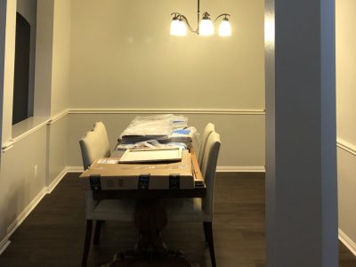 interior dining room painting in fort bend tx