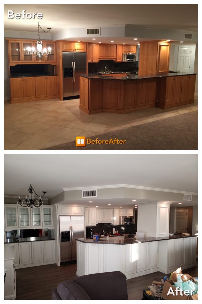 cabinet restoration before and after fort collins