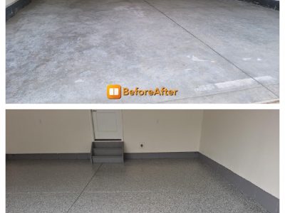 Green flooring solution before and after installation