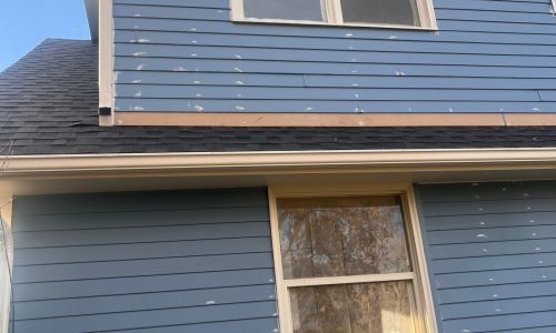 During Exterior Painting