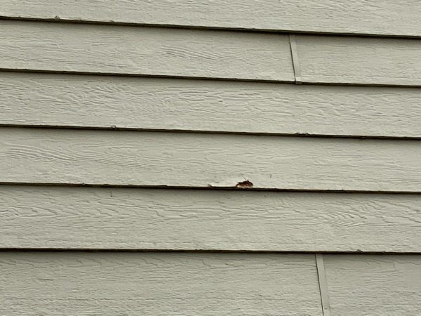 close view of damaged paint on house siding Preview Image 5