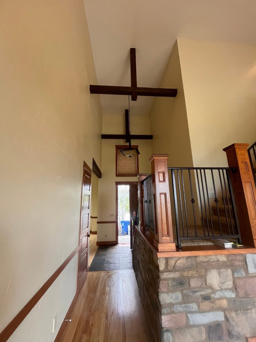 home interior with painted walls and stained beams Preview Image 5