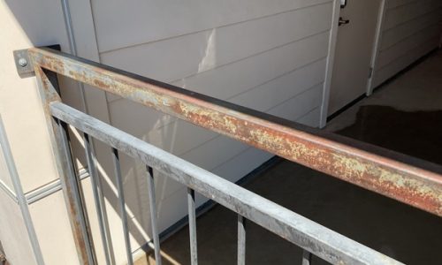Metal Railing Before