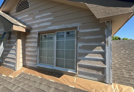 prepping house for painting