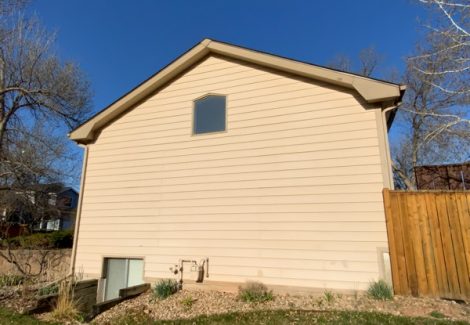 before painting siding