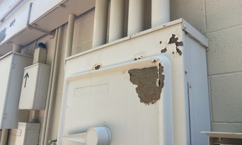 Rusted Utility Boxes & Conduits