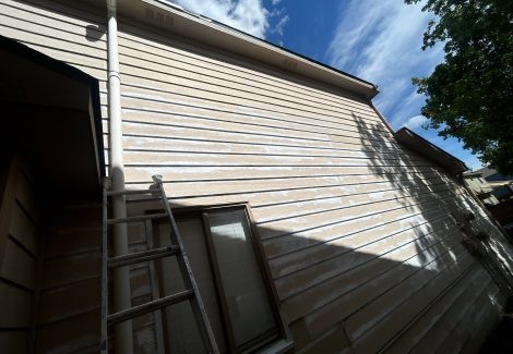 house siding during repaint