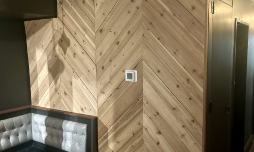 Accent Wall Before Staining