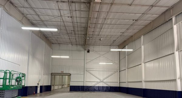 painted warehouse interior