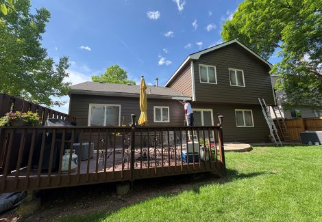painted back of house