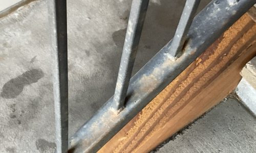 Metal Railing Before