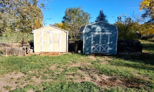 Sheds Before Painting