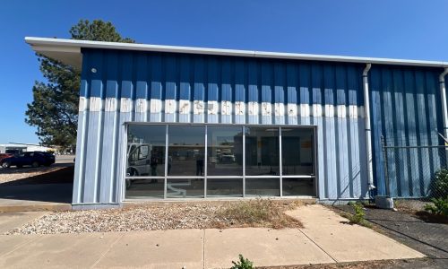 Side of Building After Awning Removal