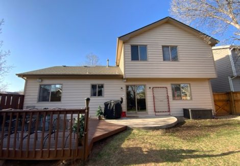 back of house before painting