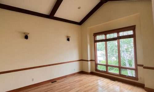 Refreshed Walls & Stained Beams