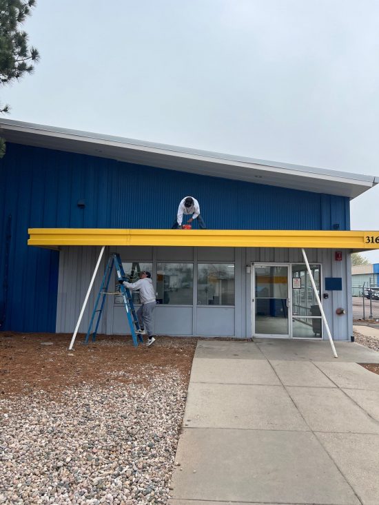 removing unpainted awning