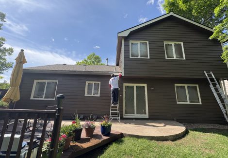 painting the back of house