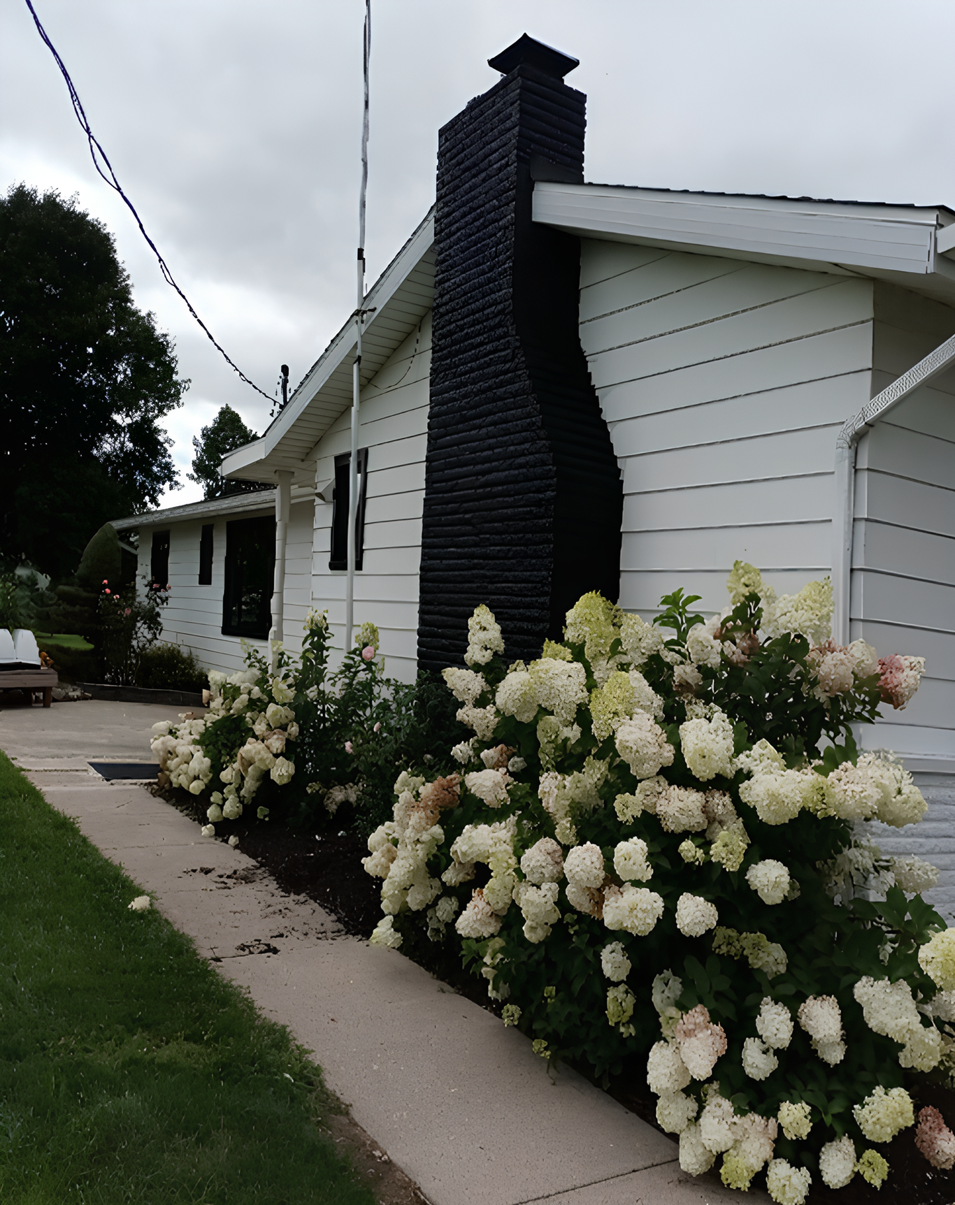 Black Brick Accent for Fort Wayne Exterior After