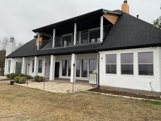 Brick Exterior Painting - front of house