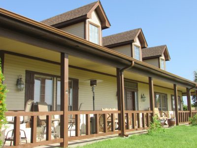 Residential Exterior Painting with Large Porch