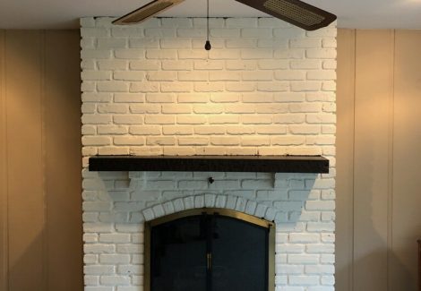 Fireplace and Mantle Painting in St. Charles