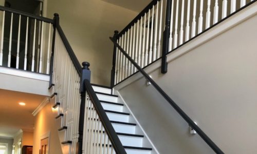 Staircase after being professionally painted