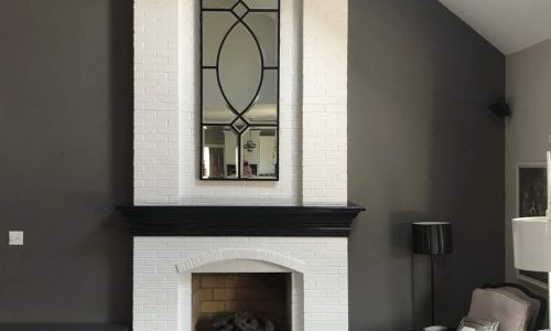 Fireplace repainting project