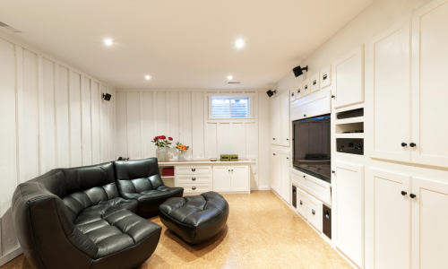 Freshly Painted Entertainment Centers