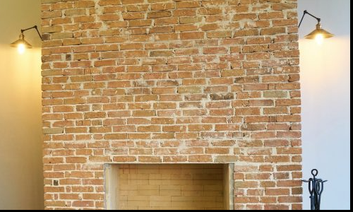 Brick Painting Fireplaces