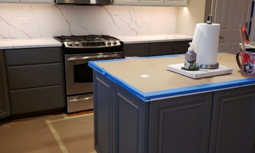 Geneva Cabinets Being Painted